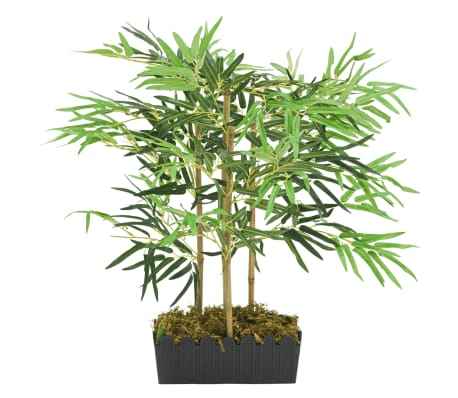 vidaXL Arbore din bambus artificial 368 de frunze 80 cm verde