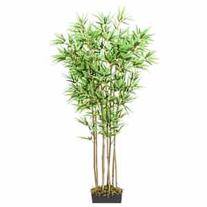 vidaXL Artificial Bamboo Tree 1288 Leaves 180 cm Green