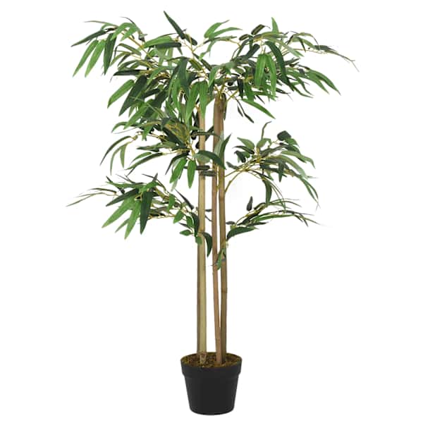 vidaXL kunstbambus, 760 lehega, 120 cm, roheline
