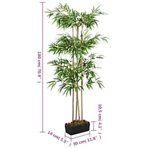 Umělý bambus 1 216 listů 180 cm zelený - obrázek 5