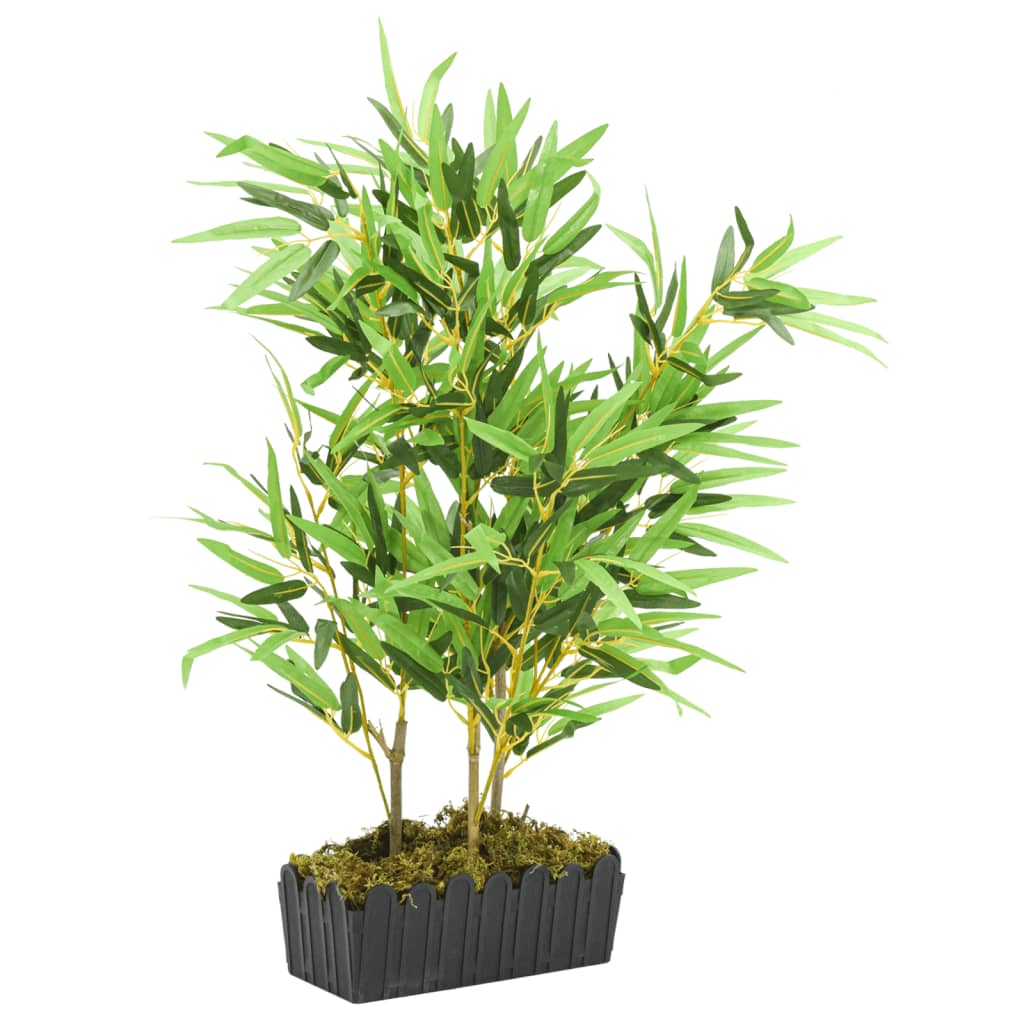 vidaXL Arbore din bambus artificial 500 de frunze 80 cm verde