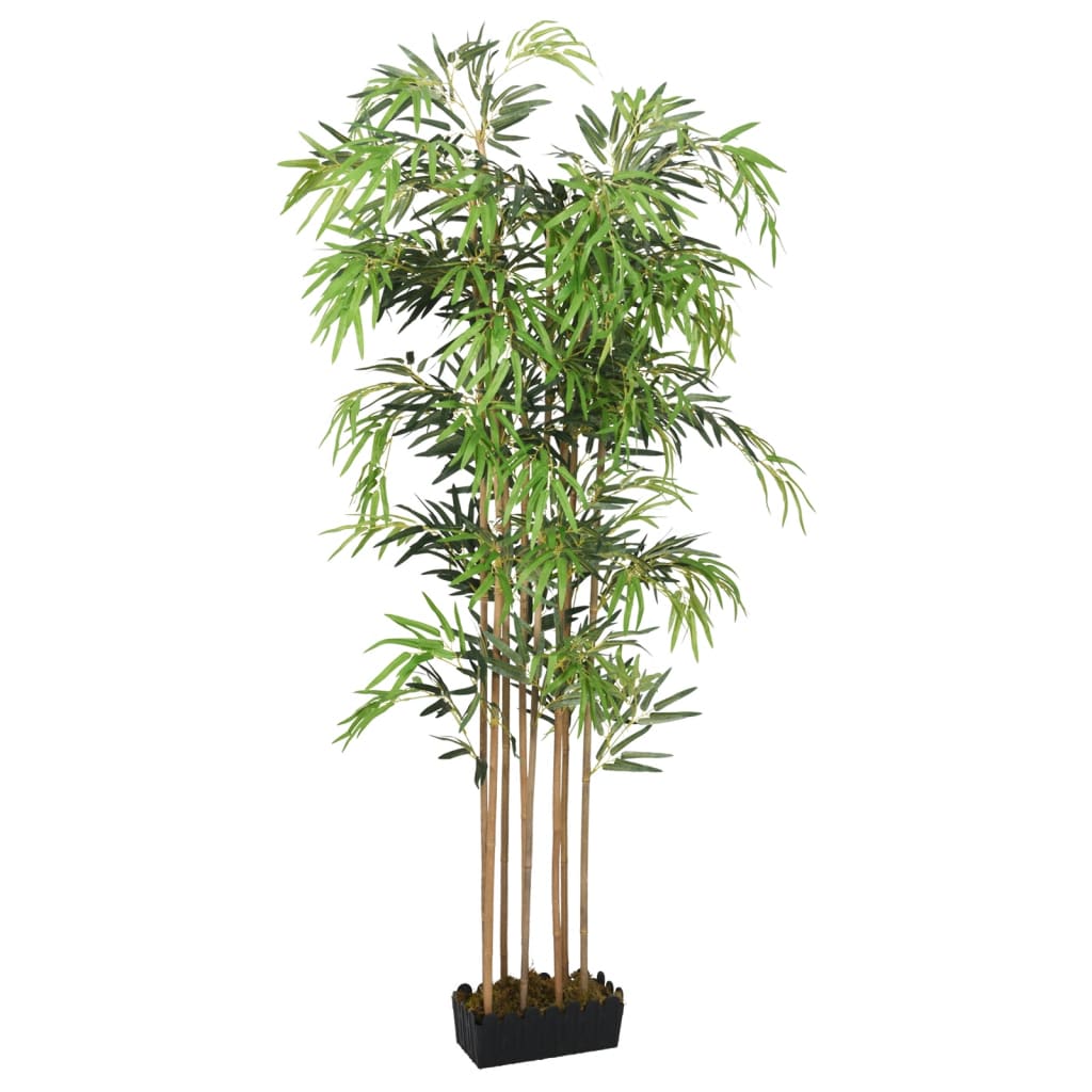 vidaXL Kunstig bambustre 1095 blader 150 cm grønn - Kunstig flora - Kunstig plante blomst