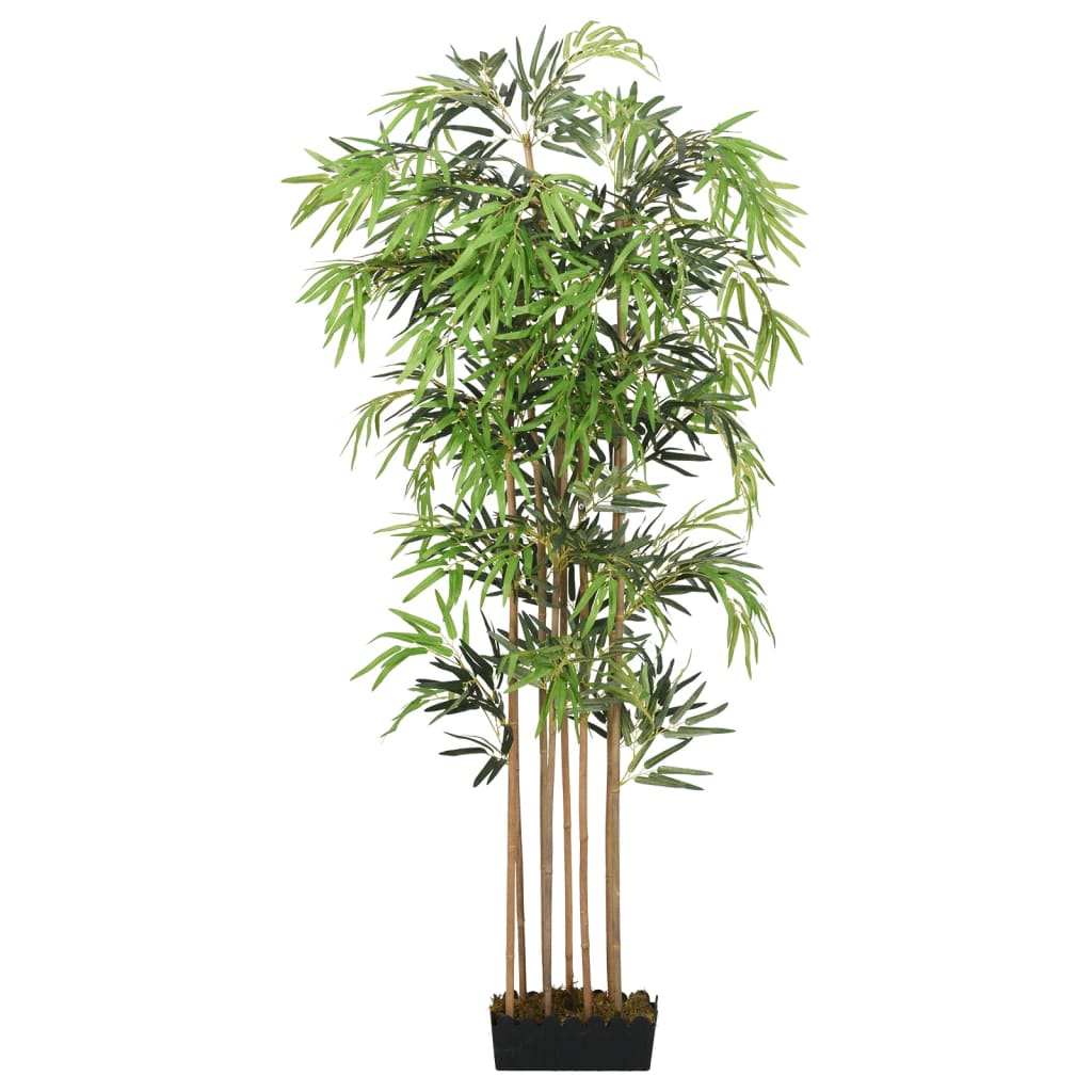 vidaXL Árvore de bambu artificial 1605 folhas 180 cm verde