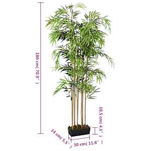 Umělý bambus 1 605 listů 180 cm zelený - obrázek 5