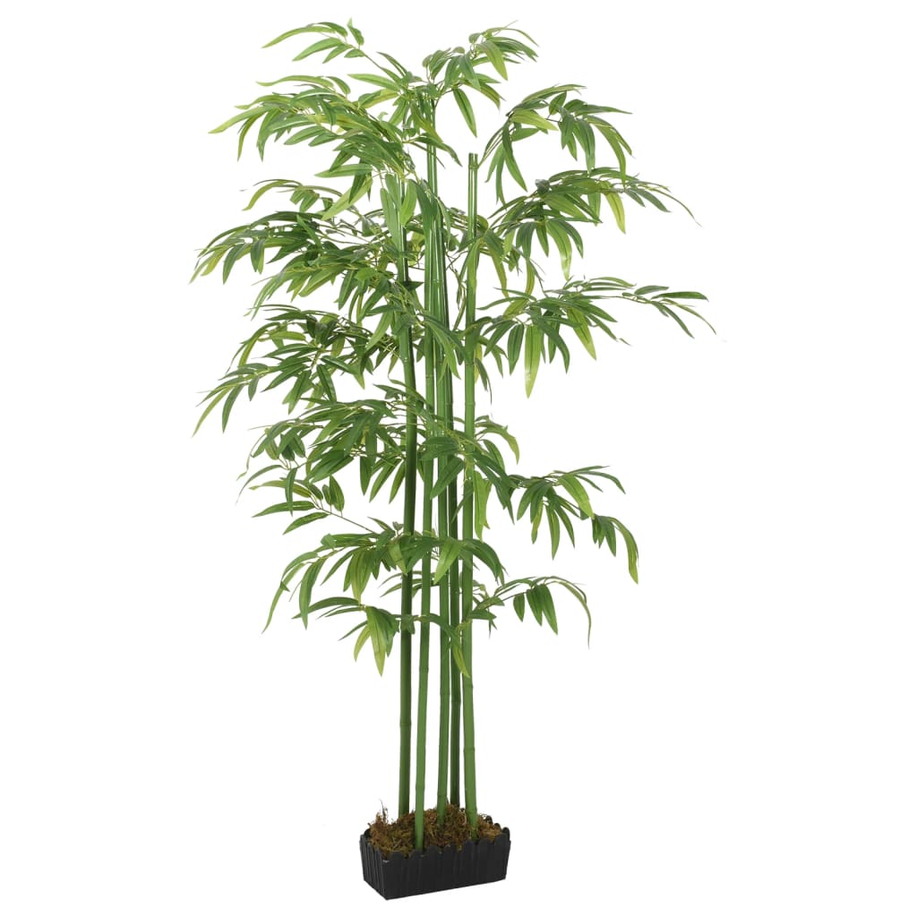 vidaXL Tekokasvi bambupuu 384 lehteä 120 cm vihreä