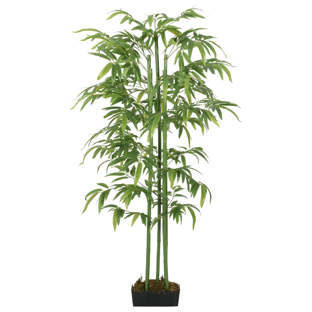 vidaXL Arbore din bambus artificial 384 de frunze 120 cm verde