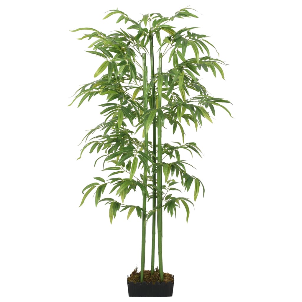 vidaXL Konstväxt bambu 864 blad 180 cm grön