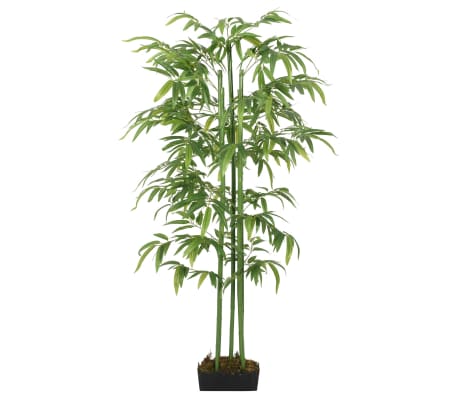 vidaXL Konstväxt bambu 864 blad 180 cm grön