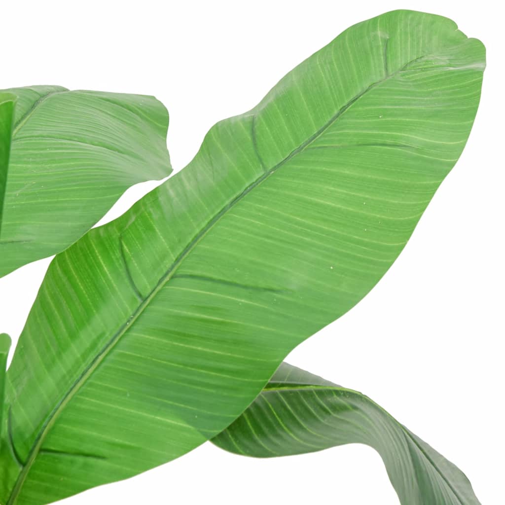 vidaXL Kunstplant bananenboom 9 bladeren 120 cm groen afbeelding