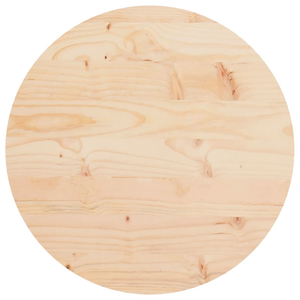 Blat de masă rotund, Ø40×3 cm, lemn masiv de pin