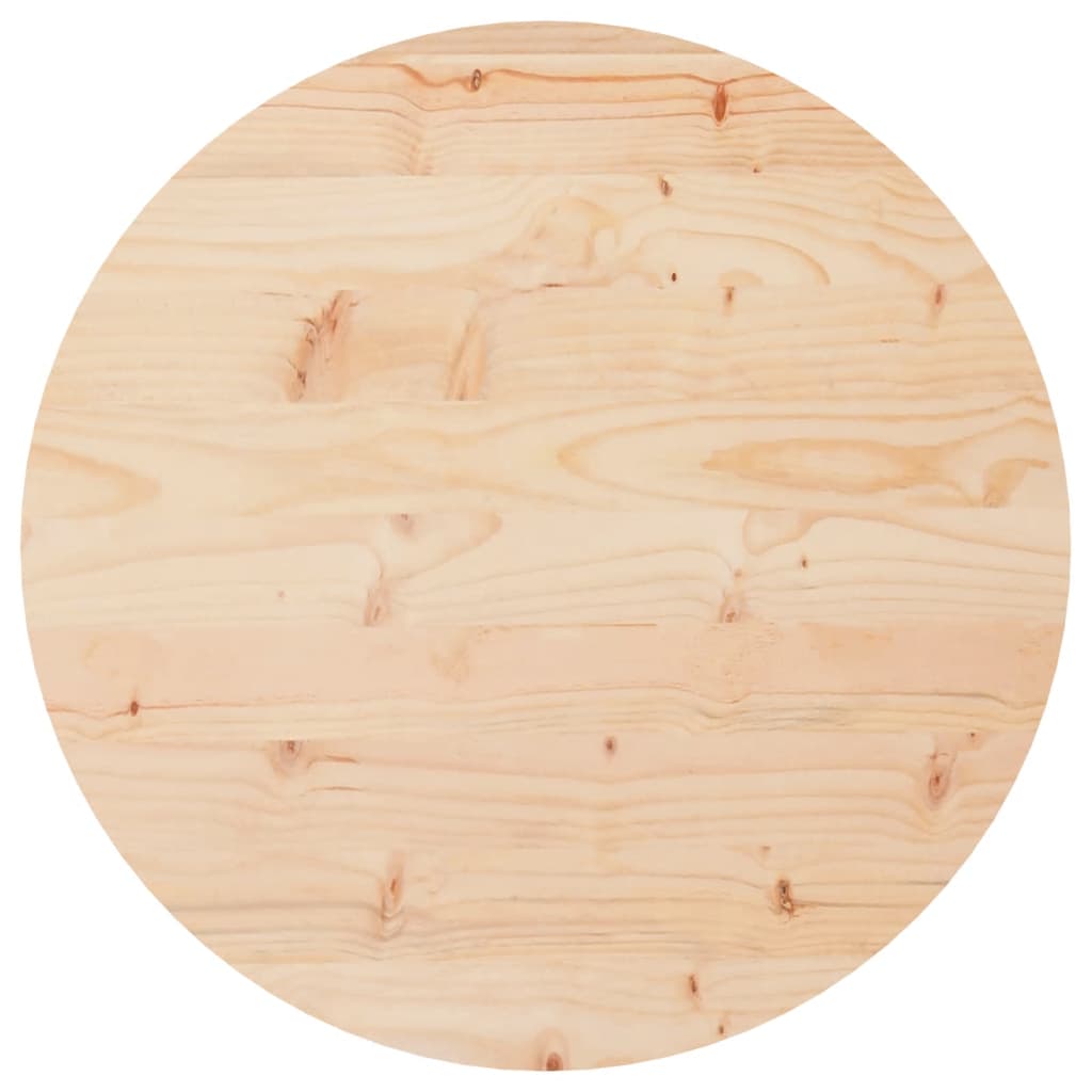Blat de masă rotund, Ø50×3 cm, lemn masiv de pin