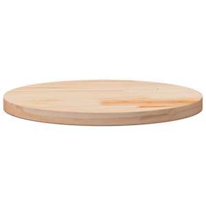 Stolní deska kulatá Ø 50 x 3 cm masivní borové dřevo - obrázek 3