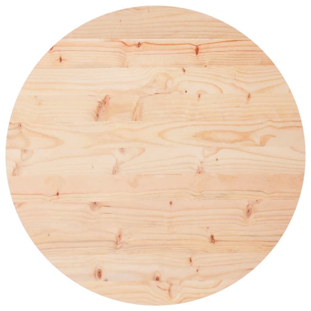 Blat de masă rotund, Ø60×3 cm, lemn masiv de pin