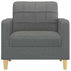 Křeslo tmavě šedé 60 cm textil - obrázek 3