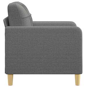 Křeslo tmavě šedé 60 cm textil - obrázek 4