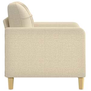 Křeslo krémové 60 cm textil - obrázek 4