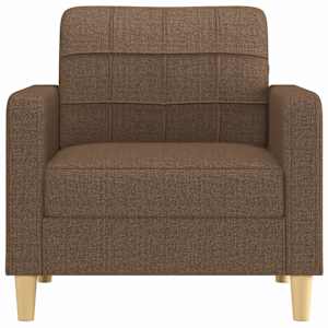 Křeslo hnědé 60 cm textil - obrázek 3