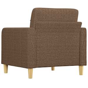Křeslo hnědé 60 cm textil - obrázek 5