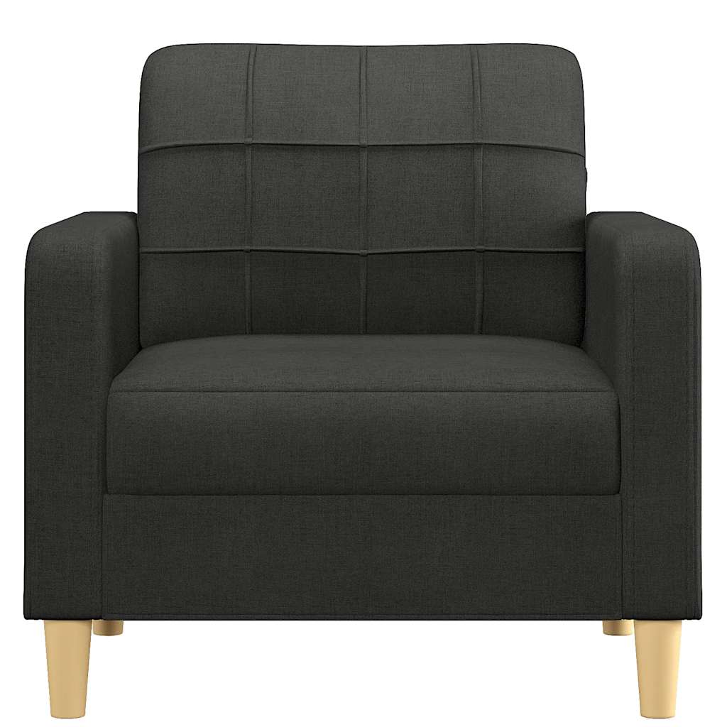 vidaXL fekete szövet kanapéfotel 60 cm