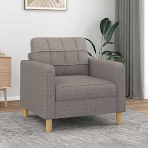 Křeslo taupe 60 cm textil - obrázek 1