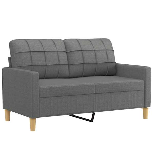 vidaXL 2-kohaline diivan tumehalli, 120 cm, kangas