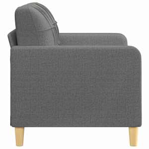 2místná pohovka tmavě šedá 120 cm textil - obrázek 4