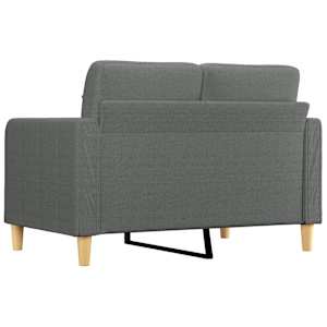 2místná pohovka tmavě šedá 120 cm textil - obrázek 5
