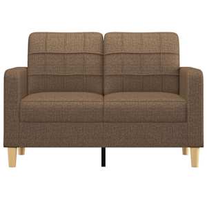2místná pohovka hnědá 120 cm textil - obrázek 3