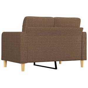 2místná pohovka hnědá 120 cm textil - obrázek 5