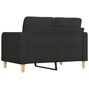 2místná pohovka černá 120 cm textil - obrázek 5