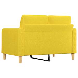 2místná pohovka světle žlutá 120 cm textil - obrázek 5