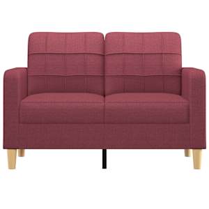 2místná pohovka vínová 120 cm textil - obrázek 3