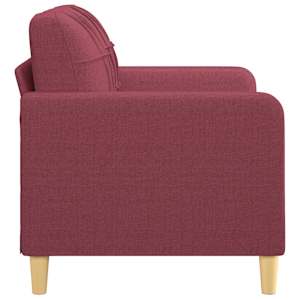 2místná pohovka vínová 120 cm textil - obrázek 4