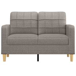 2místná pohovka taupe 120 cm textil - obrázek 3