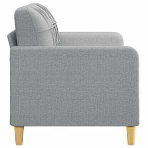 2místná pohovka světle šedá 140 cm textil - obrázek 4