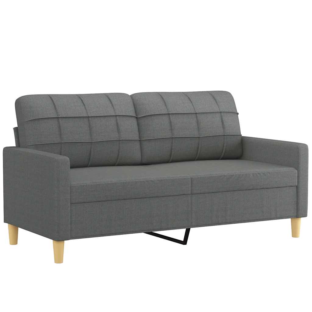 Thumbnail - vidaXL 2-Sitzer-Sofa Dunkelgrau 140 cm Stoff