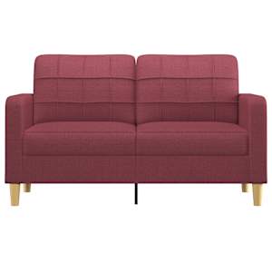 2místná pohovka vínová 140 cm textil - obrázek 3