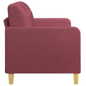 2místná pohovka vínová 140 cm textil - obrázek 4