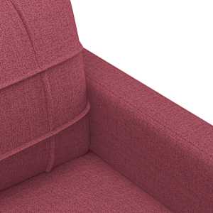 2místná pohovka vínová 140 cm textil - obrázek 6