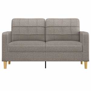 2místná pohovka taupe 140 cm textil - obrázek 3