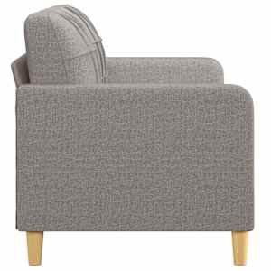 2místná pohovka taupe 140 cm textil - obrázek 4
