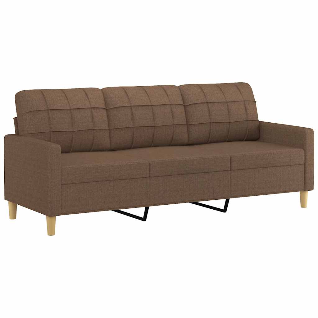 Thumbnail - vidaXL 3-Sitzer-Sofa Braun 180 cm Stoff