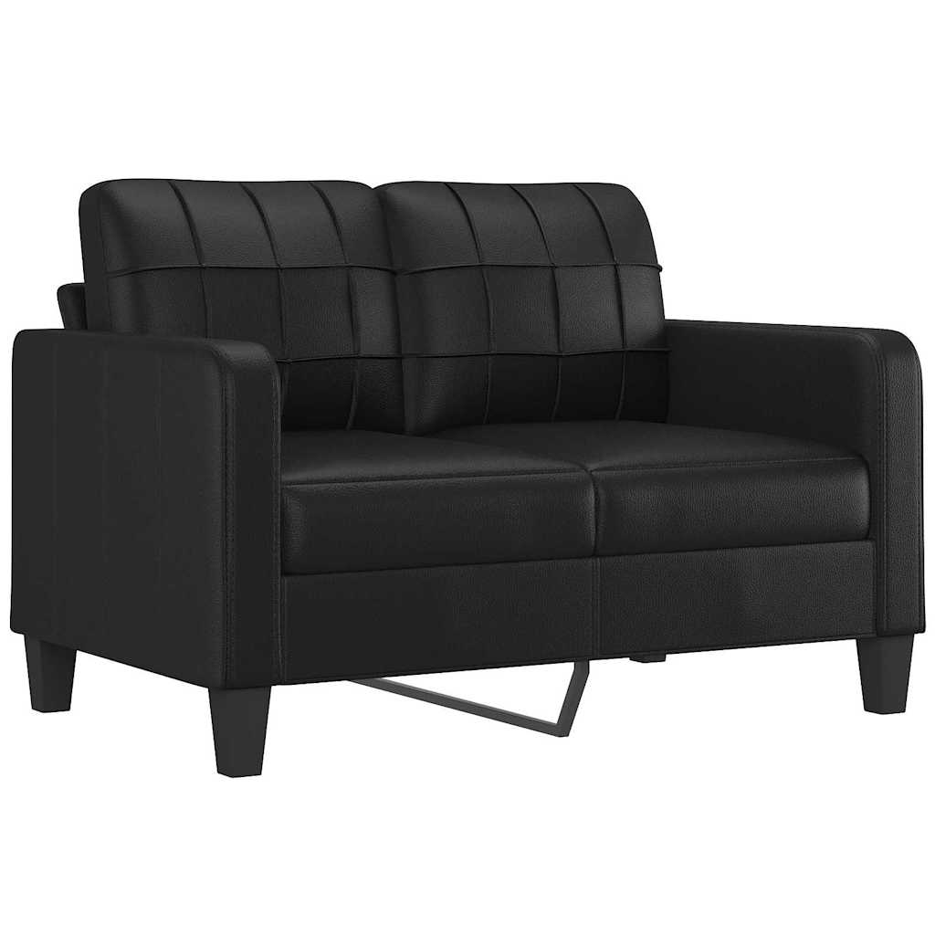 Thumbnail - vidaXL 2-Sitzer-Sofa Schwarz 120 cm Kunstleder