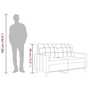 2místná pohovka černá 120 cm umělá kůže - obrázek 9
