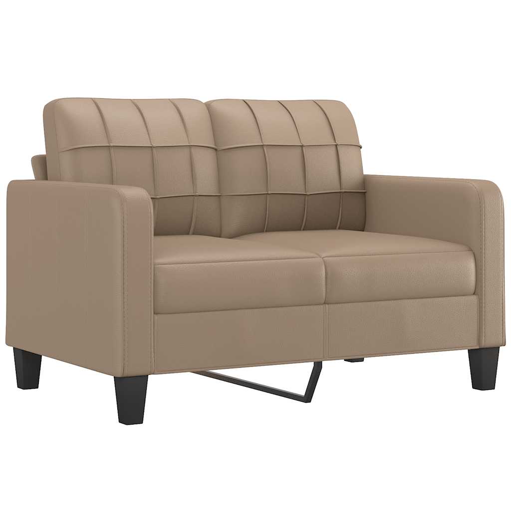 vidaXL 2místná pohovka cappuccino 120 cm umělá kůže