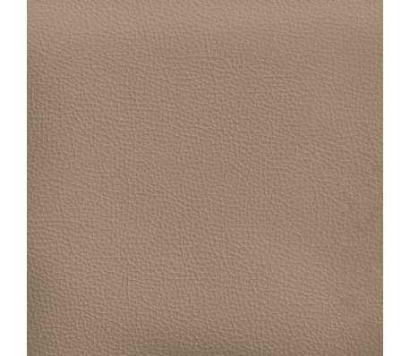 QJBSAVVA 2-Sitzer Sofa Cappuccino - 150cm Kunstleder Sofa