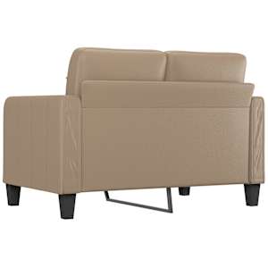 2místná pohovka cappuccino 120 cm umělá kůže - obrázek 5