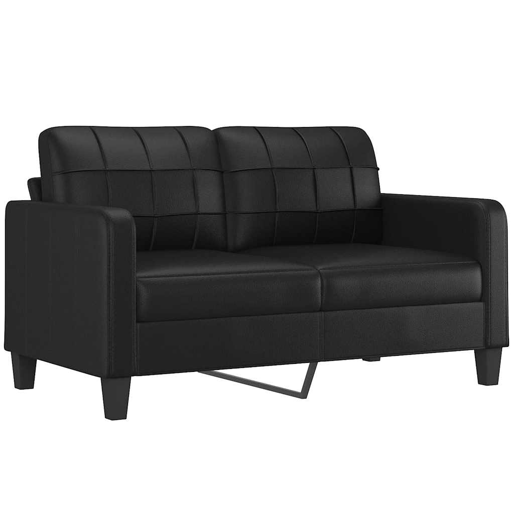 Thumbnail - vidaXL 2-Sitzer-Sofa Schwarz 140 cm Kunstleder