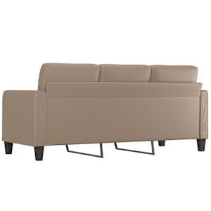 3místná pohovka cappuccino 180 cm umělá kůže - obrázek 5