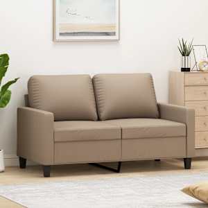 2místná pohovka cappuccino 120 cm umělá kůže - obrázek 1